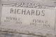 Flora P. Cole Richards & Joseph A. Richards Headstone